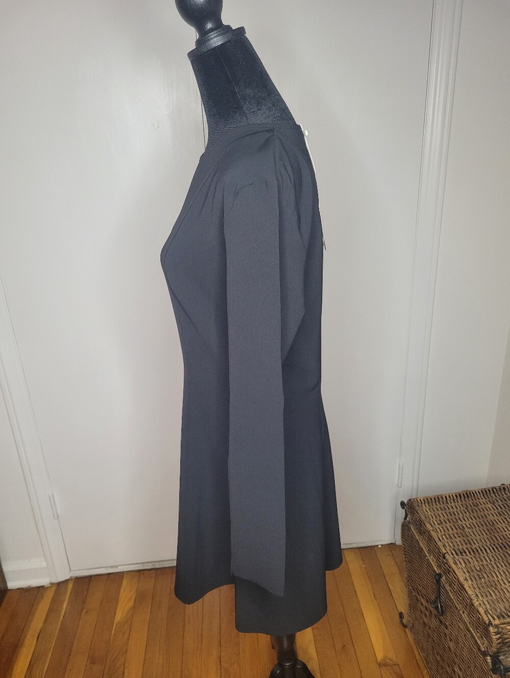 New Zara Elegant Black Long Sleeve Dress - Mini - Picture 2 of 13